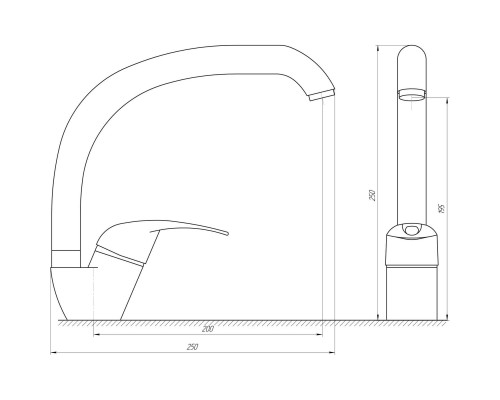 Змішувач для кухні Globus Lux Smart GLSM-0203S - Globus Lux