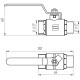 Кран кульовий прямий SELBA 1/2″ ЗВ КР SL1505 - SELBA