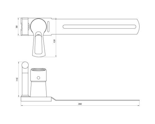 Змішувач для біде Globus Lux SEVA GLSV-0206 - Globus Lux