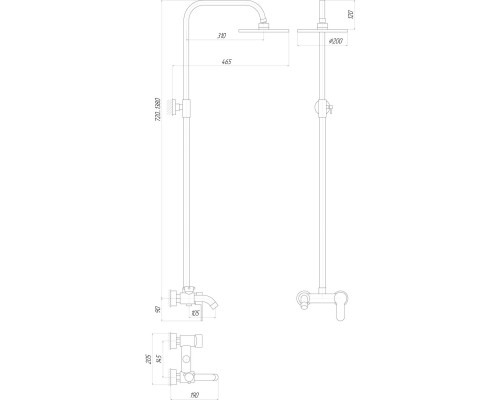 Душова система Globus Lux LAZER GLLR-0001 - Globus Lux