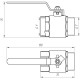 Кран кульовий прямий Q PROFESSIONAL 1″ ЗВ КР PN40 QP152 - Quality Professional