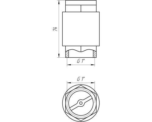 Клапан зворотного ходу води SELBA 1″ SL1541 - SELBA