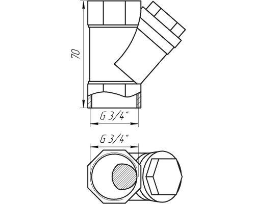 Фільтр грубого очищення SELBA 3/4″ SL1512 - SELBA