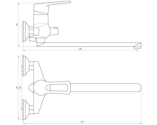 Змішувач для ванни DOMINO SIRIUS DSV-208 - DOMINO