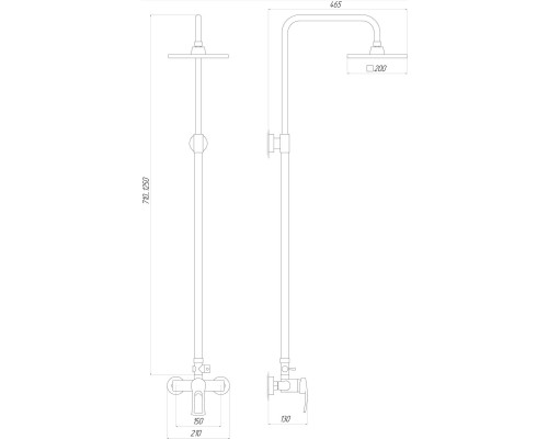 Душова система Globus Lux SEVA GLSV-0088 - Globus Lux