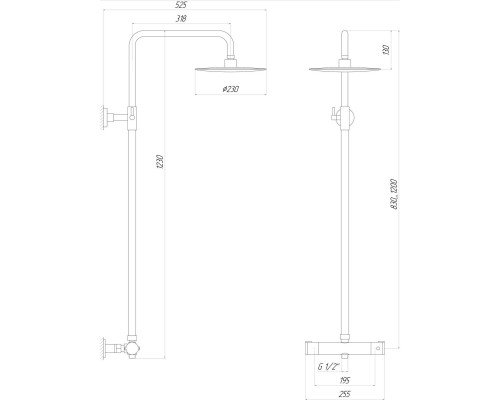 Душова система Globus Lux DS0040S - Globus Lux