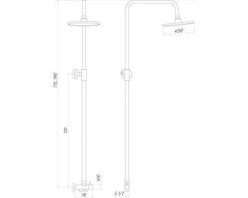 Душова колона Globus Lux LAZER GL-BAR-0101 - Globus Lux