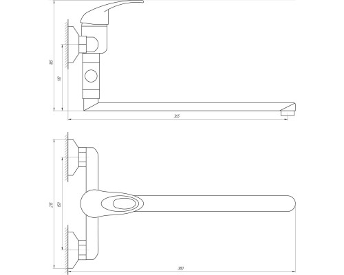 Змішувач для ванни Globus Lux Sena GLS-108 - Globus Lux