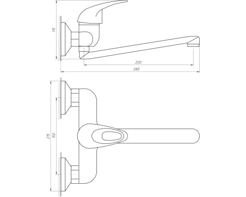 Змішувач для кухні Globus Lux Sena GLS-104 - Globus Lux