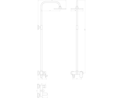 Душова система Globus Lux PRIZMA VAN-DS0010 - Globus Lux