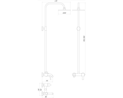 Душова система Globus Lux SOLLY VAN-GLSO-0001 - Globus Lux