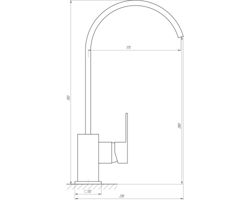 Змішувач для кухні Globus Lux Milano GLM-0203L - Globus Lux