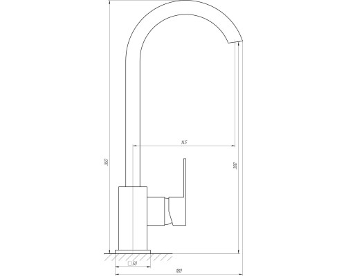 Змішувач для кухні Globus Lux Milano GLM-0203SQ - Globus Lux