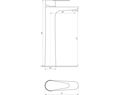 Змішувач для умивальника Globus Lux MAIN SM-201 - Globus Lux