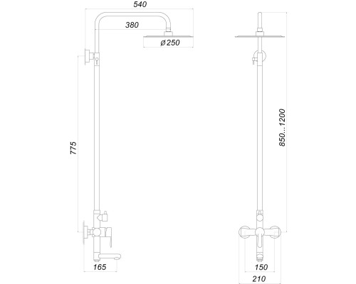 Душова система Globus Lux MAIN SM-SH-02 - Globus Lux