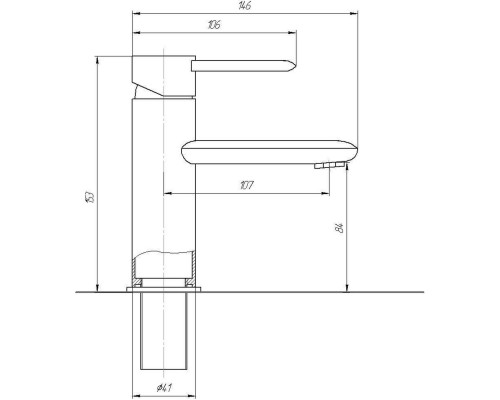 Змішувач для умивальника TOPAZ CORSICA TC 16221-H48 - TOPAZ