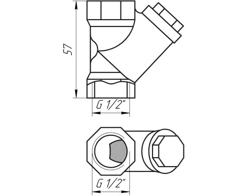 Фільтр грубого очищення для газу ITAP 1/2″ 193 - ITAP