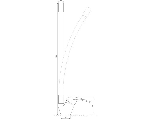 Смеситель для кухни EcoMix ENERGO E-GEZ-203SLR-WHITE