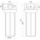 Посилена фільтр-колба для гар. води Bіо+ systems HTS-10, 1″ - Bio+ Systems