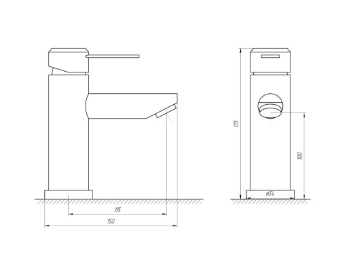 Смеситель для умывальника Globus Lux WIEN SBT2-101