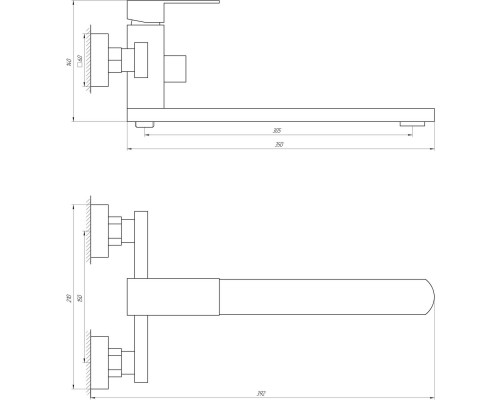 Змішувач для ванни Globus Lux SICILIA SBQ-208 - Globus Lux