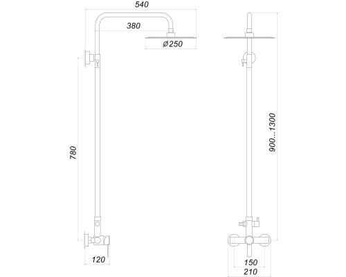 Душова система Globus Lux WIEN SBT2-SH-05 - Globus Lux