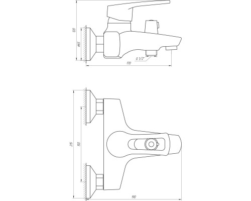 Змішувач для ванни DOMINO SIRIUS DSV-102NE - DOMINO