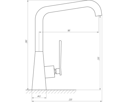 Змішувач для кухні TOPAZ TEEL TT 24401-H59-BB - TOPAZ