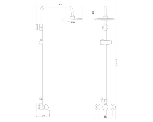 Душова система Globus Lux Solly GLSO-0044 - Globus Lux