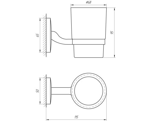 Стакан одинарний Perfect Sanitary Appliances RM 1101 - Perfect Sanitary Appliances