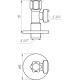 Кран вентильний кутовий SOLOMON 1/2″х 3/4″ 160403 - Solomon