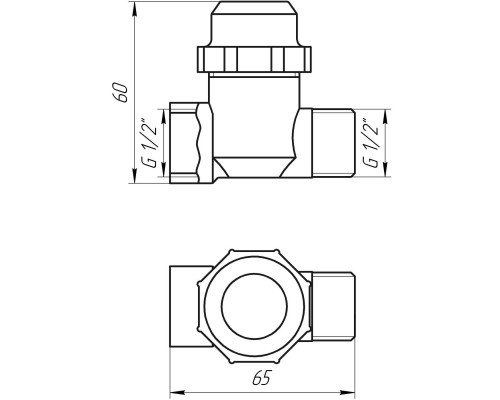 Фільтр грубого очищення SOLOMON 1/2″ ЗВ нікель з відстійником (8015) TD1053 - Solomon