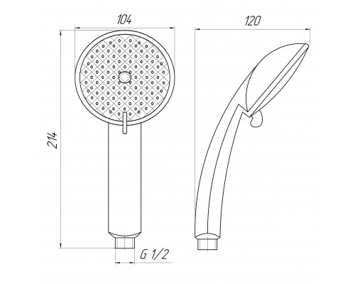 Душова лійка Globus Lux NSF-580-1-LUX Blister - Globus Lux