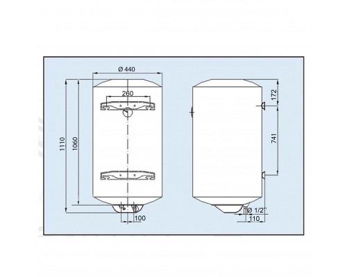 Водонагрівач LEOV LV Dry 120 l сухий тен (120L D) - LEOV