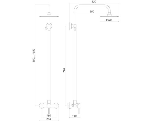 Душова система Globus Lux ALPEN S-SH-005 - Globus Lux