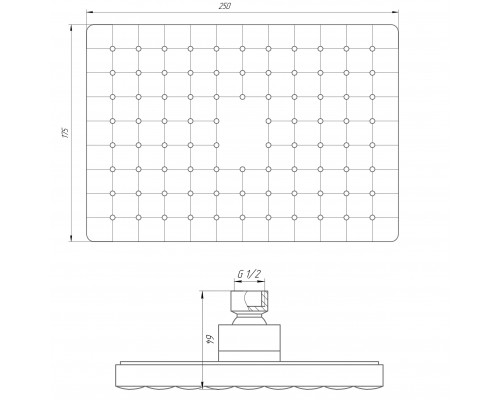 Душова лійка Globus Lux SD-002-25-BB - Globus Lux