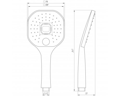 Душова лійка Globus Lux NS-003-BB - Globus Lux