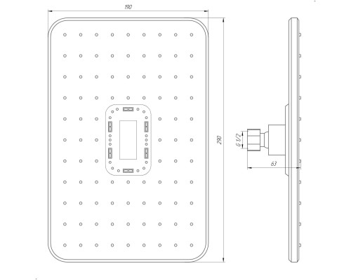 Душова лійка Globus Lux SD-003-30-BB - Globus Lux