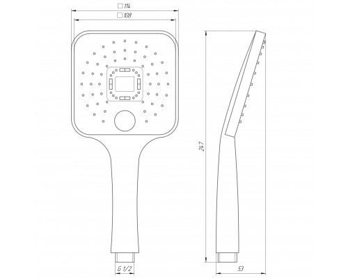 Душова лійка Globus Lux NS-003-00 - Globus Lux