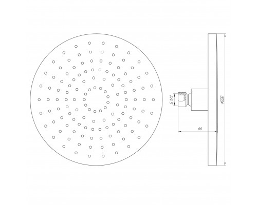 Душевая лейка Globus Lux SD09A