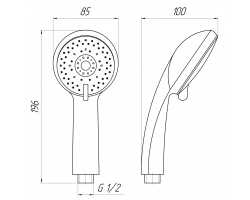 Душова лійка Globus Lux NS-1227-P - Globus Lux