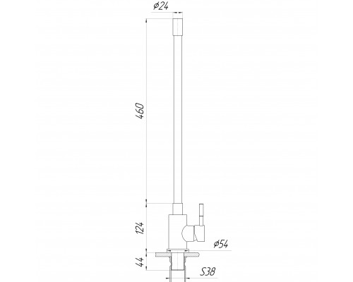 Змішувач для кухні Globus Lux ALPEN SBT1-203SB-BB - Globus Lux