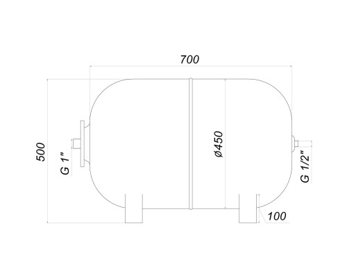 Гідроакумулятор 100л Zilmet ultra-pro 10bar гор ( 1100010005 ) - Zilmet