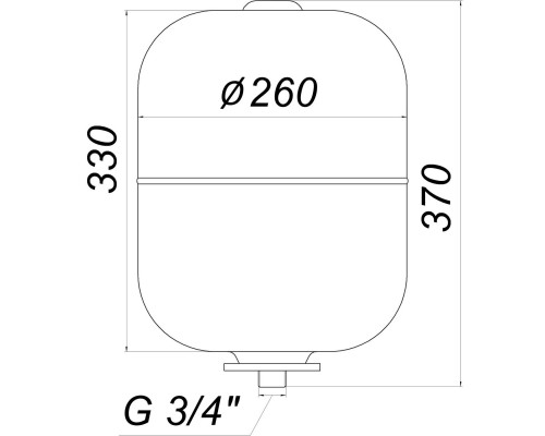 Гідроакумулятор зі змінною мембраною 19л ZILMET HY-PRO 10bar, білий ( 11H0001900 ) - Zilmet