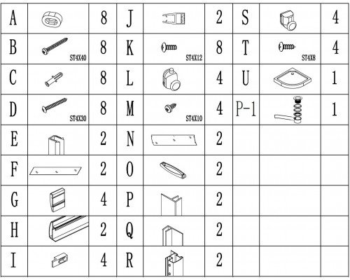 Душова кабіна півкругла DRAWA L90TB.Mosaic (L90B.Mosaic) BRAVO (2уп.) - BRAVO