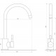 Змішувач для кухні EcoMIX ALPEN AISI-203S - EcoMIX