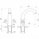 Змішувач для умивальника Globus Lux DUKAT SD4-401 - Globus Lux