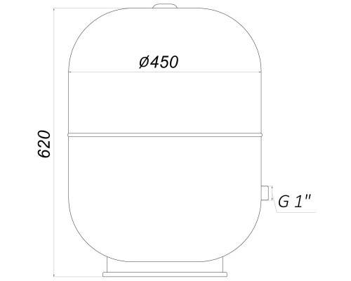 Гідроакумулятор з фіксованою мембраною 80 л ZILMET HYDRO-pro 10bar ( 11A0008000 ) - Zilmet