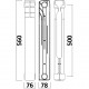 Радіатор біметалевий секційний GALLARDO BISTAND 500/80 (кратно 10) - GALLARDO