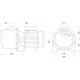 Насос центробежный M-97-N PL нерж. 0,55 кВт SAER (3,3 м3/ч, 45 м)